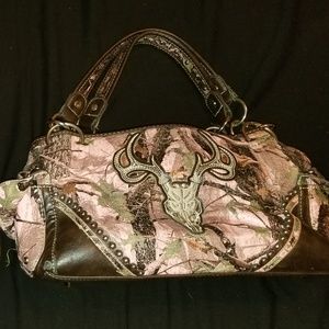 Pink camo purse